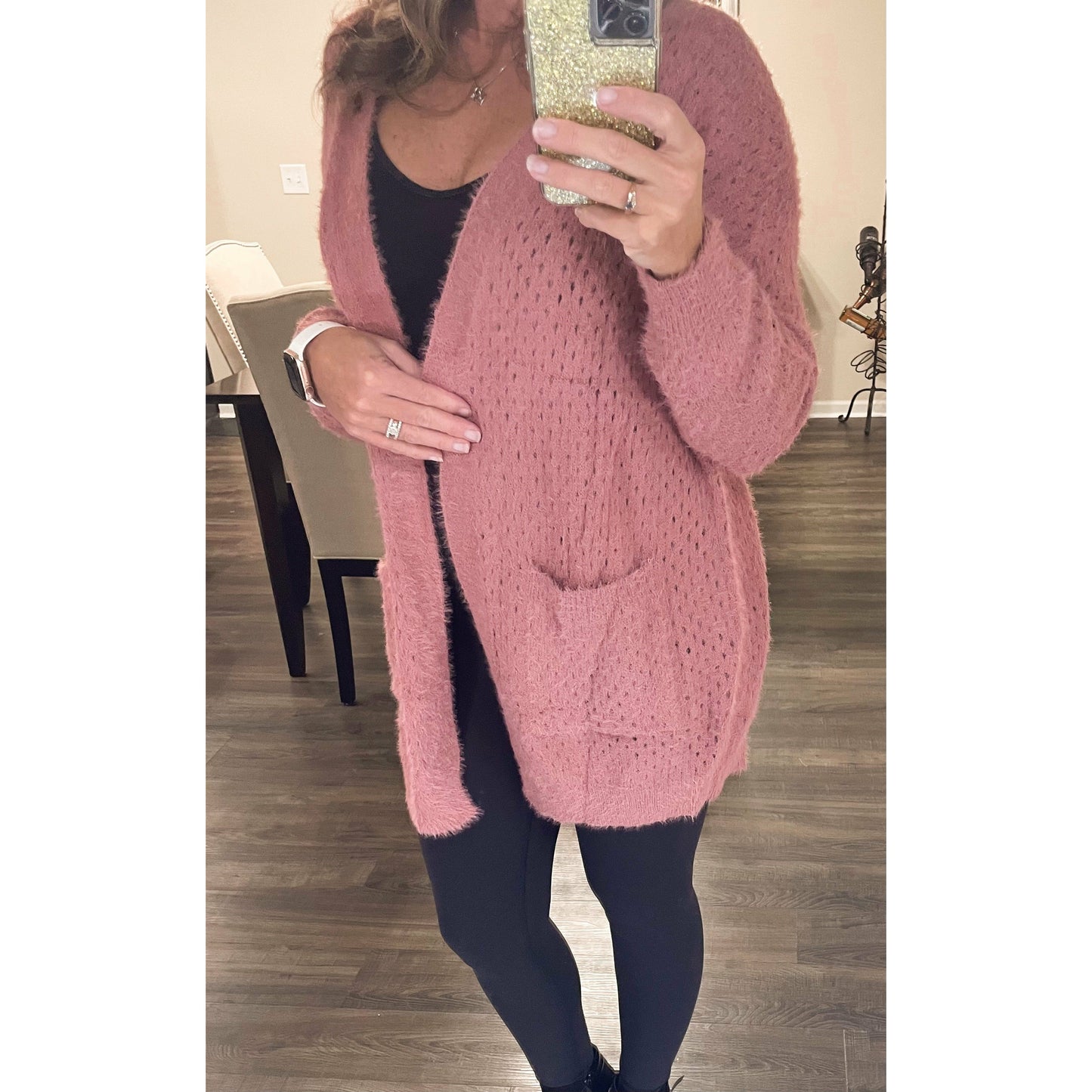 Eyelash Knit Cardigan (2 colors)