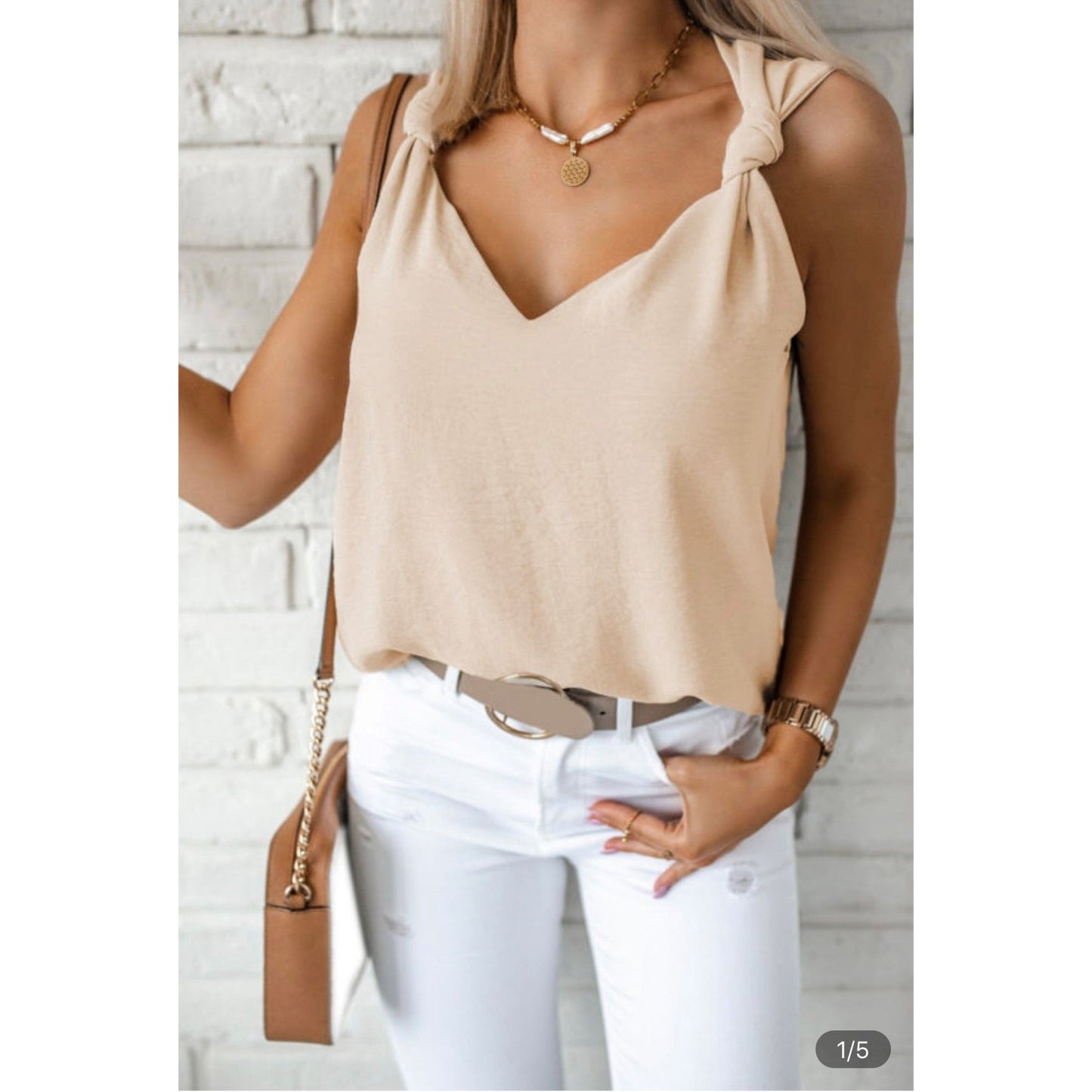 Apricot V Neck