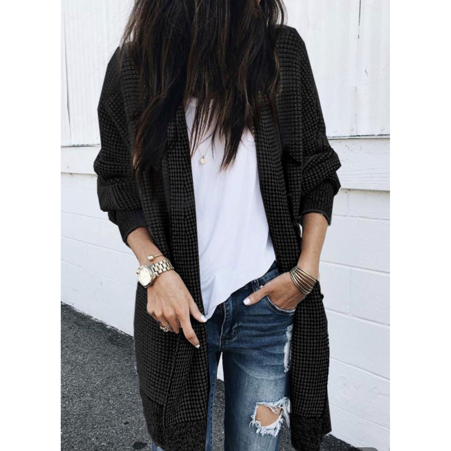 *Textured Cardigan (3 Colors)