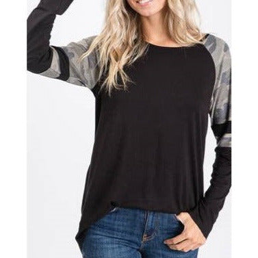 Black/Camo Long Sleeve