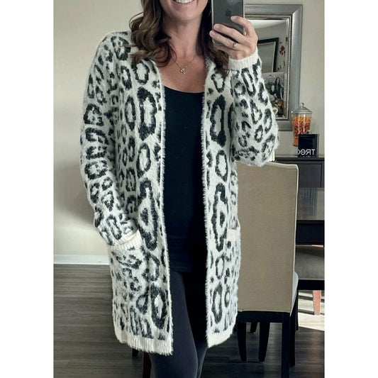 Cardigan - Leopard Print