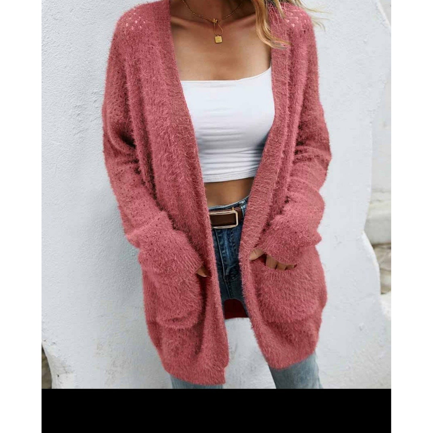 Eyelash Knit Cardigan (2 colors)