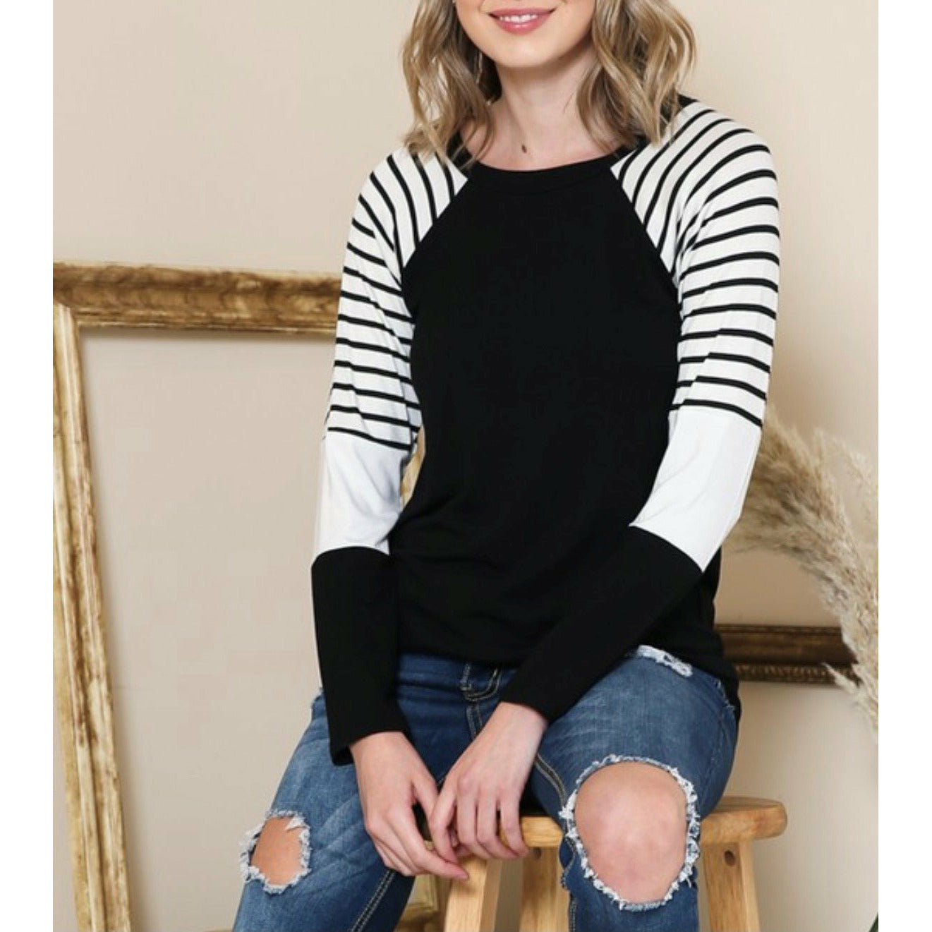 Stripe Sleeve Tee