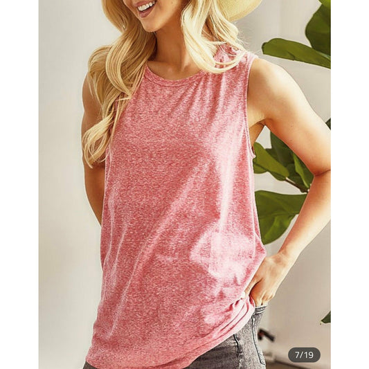 Knit Open Back Tank (2 Colors)