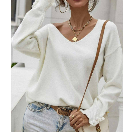 V Neck Sweater (2 colors)